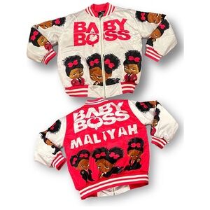 Vibrant melanin Baby Boss Cartoon Jacket